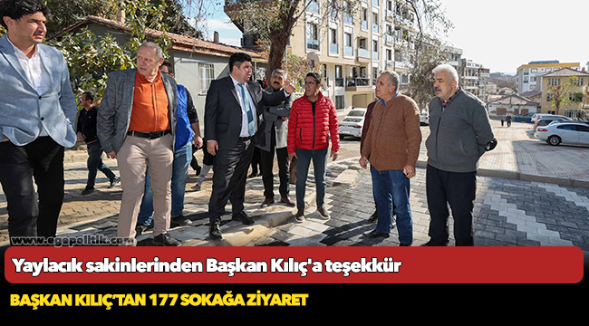 Yaylacık sakinlerinden Başkan Kılıç'a teşekkür