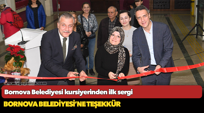 Bornova Belediyesi kursiyerinden ilk sergi
