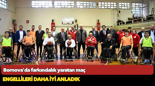 Bornova’da farkındalık yaratan maç