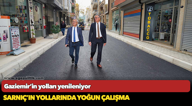 Gaziemir’in yolları yenileniyor