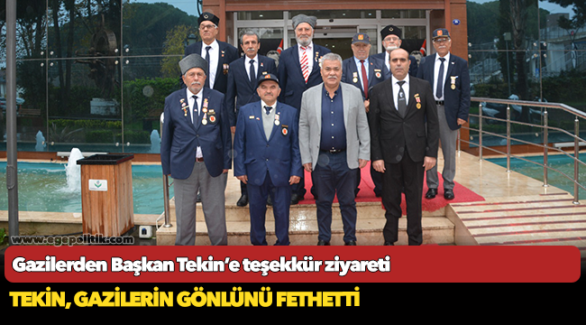 Gazilerden Başkan Tekin’e teşekkür ziyareti