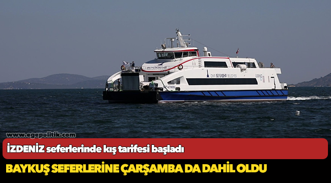 İZDENİZ seferlerinde kış tarifesi başladı