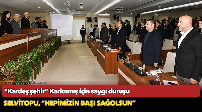 “Kardeş şehir” Karkamış için saygı duruşu