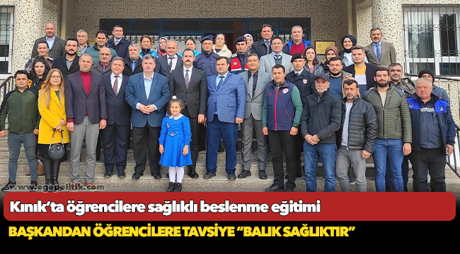 Kınık’ta öğrencilere sağlıklı beslenme eğitimi