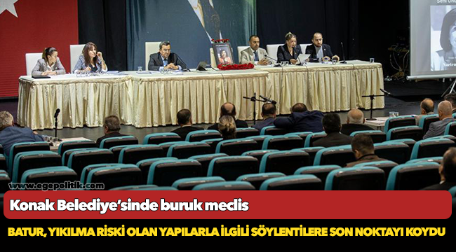 Konak Belediye’sinde  buruk meclis