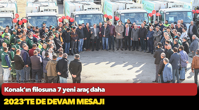 Konak’ın filosuna 7 yeni araç daha