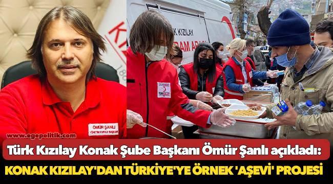 Konak Kızılay'dan Türkiye'ye örnek 'aşevi' projesi