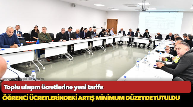 Toplu ulaşım ücretlerine yeni tarife