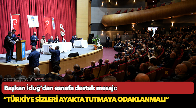 Başkan İduğ’dan esnafa destek mesajı: