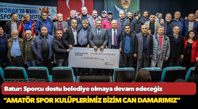 Batur: Sporcu dostu belediye olmaya devam edeceğiz