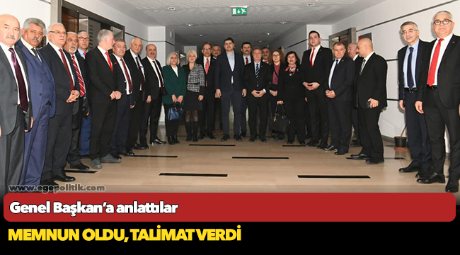 Genel Başkan’a anlattılar