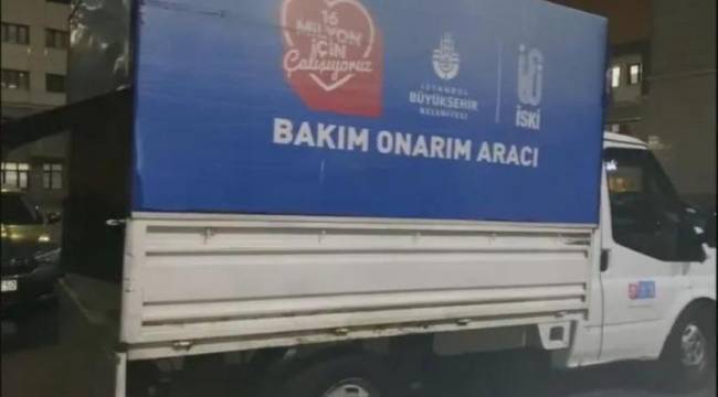 İSKİ'den uyuşturucu bulunan kamyonetle ilgili açıklama