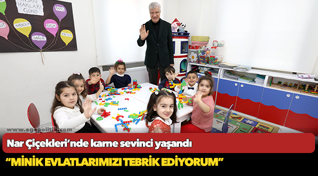 Nar Çiçekleri’nde karne sevinci yaşandı