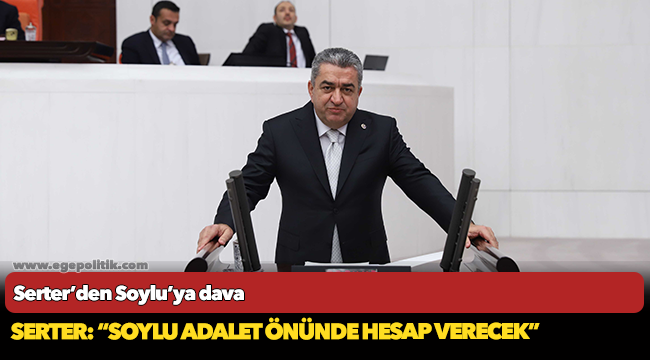 Serter: “Soylu adalet önünde hesap verecek”