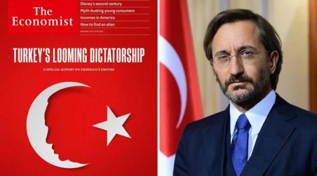 The Economist'ten Erdoğan kapağı: 'Türkiye'nin eli kulağında diktatörlüğü'