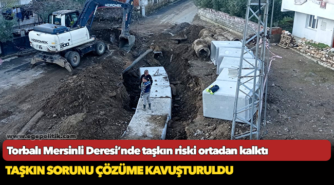 Torbalı Mersinli Deresi’nde taşkın riski ortadan kalktı