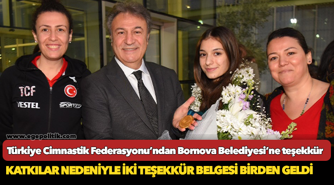 Türkiye Cimnastik Federasyonu’ndan Bornova Belediyesi’ne teşekkür