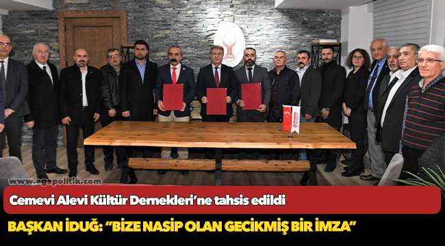 Cemevi Alevi Kültür Dernekleri’ne tahsis edildi