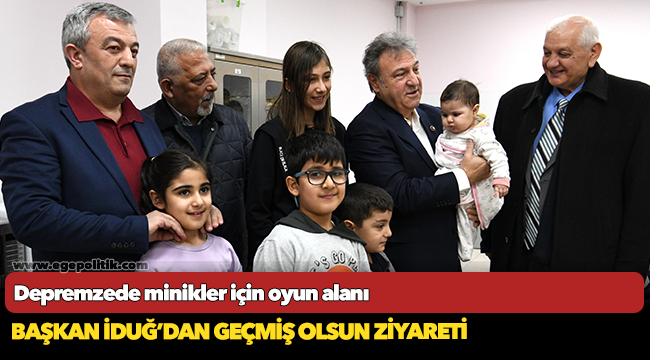 Depremzede minikler için oyun alanı