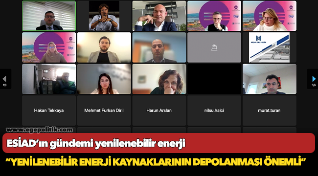 ESİAD’ın gündemi yenilenebilir enerji