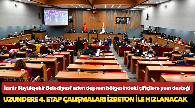 İzmir Büyükşehir Belediyesi’nden deprem bölgesindeki çiftçilere yem desteği