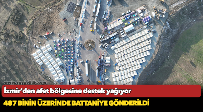 İzmir’den afet bölgesine destek yağıyor