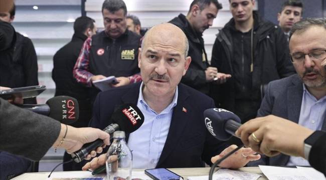 Soylu: Hatay'ın Samandağ ve Defne ilçesinde yıkım olduğu bilgisini aldık