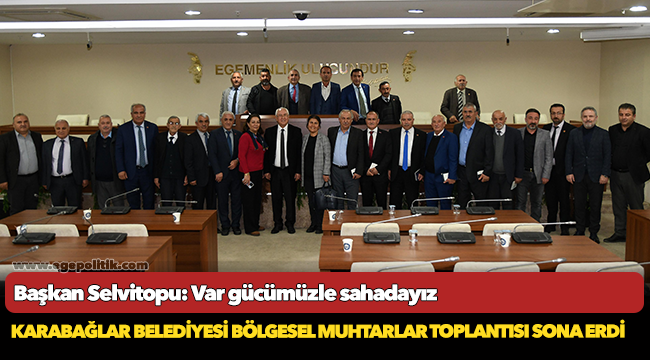 Başkan Selvitopu: Var gücümüzle sahadayız