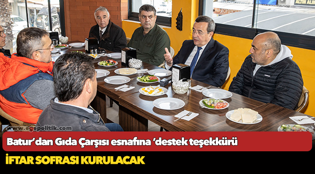 Batur’dan Gıda Çarşısı  esnafına ‘destek teşekkürü