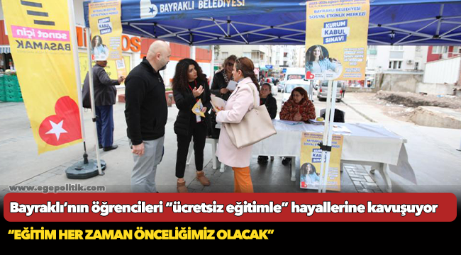Bayraklı’nın öğrencileri “ücretsiz eğitimle” hayallerine kavuşuyor