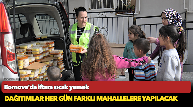 Bornova’da iftara sıcak yemek