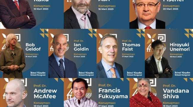 İkinci Yüzyılın İktisat Kongresi'ne dünyaca ünlü konuşmacılar damga vuracak