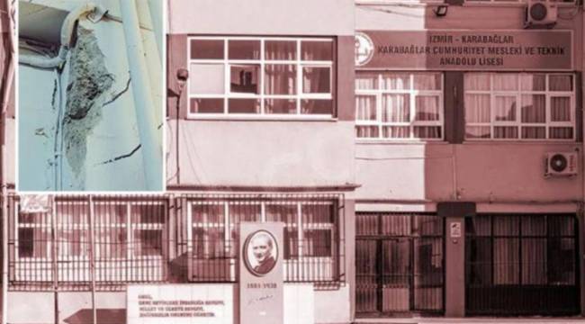 İzmir&#039;de hasarlı binada eğitim: &#039;Can kayıplarının vebali yetkililerin olur&#039;