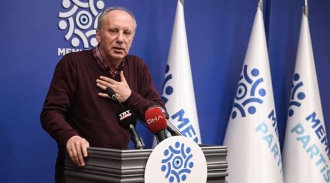Muharrem İnce: Tek adayla girmek Cumhur İttifakı'nın işine gelir