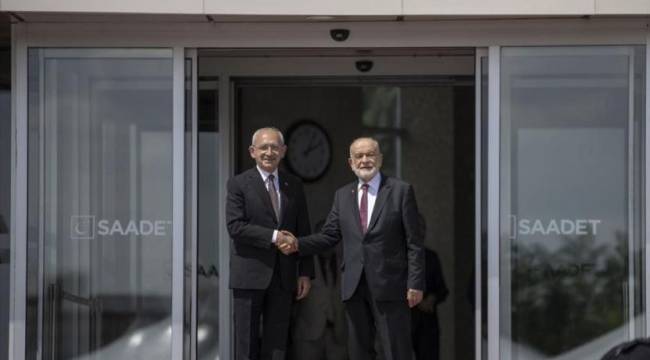 Saadet Partisi Genel Merkezi'ndeki 5'li görüşme başladı