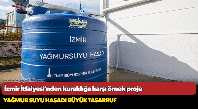 Yağmur suyu hasadı büyük tasarruf
