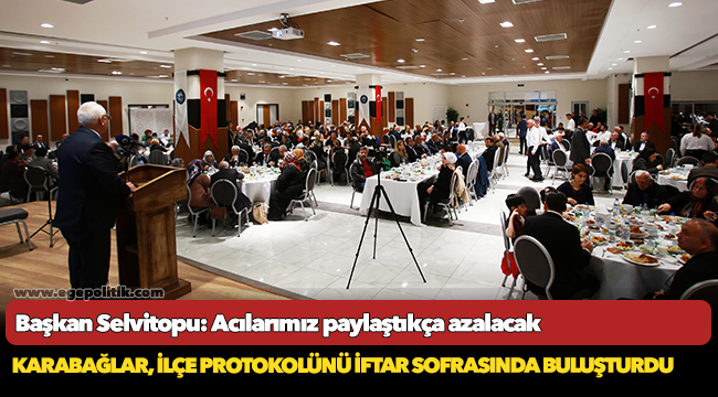 Başkan Selvitopu: Acılarımız paylaştıkça azalacak