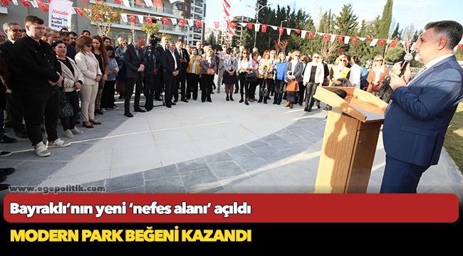 Bayraklı’nın yeni ‘nefes alanı’ açıldı
