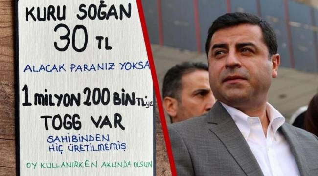 Demirtaş&#039;tan &#039;TOGG&#039; etiketi