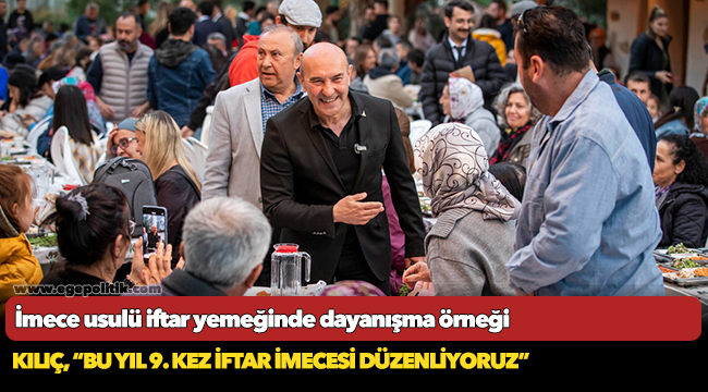İmece usulü iftar yemeğinde dayanışma örneği