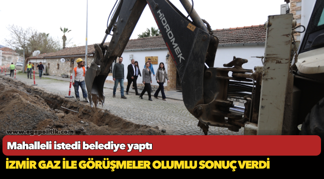 Mahalleli istedi belediye yaptı