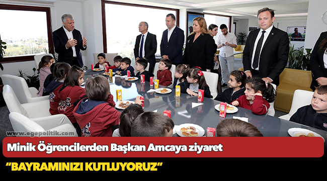 Minik Öğrencilerden Başkan Amcaya ziyaret