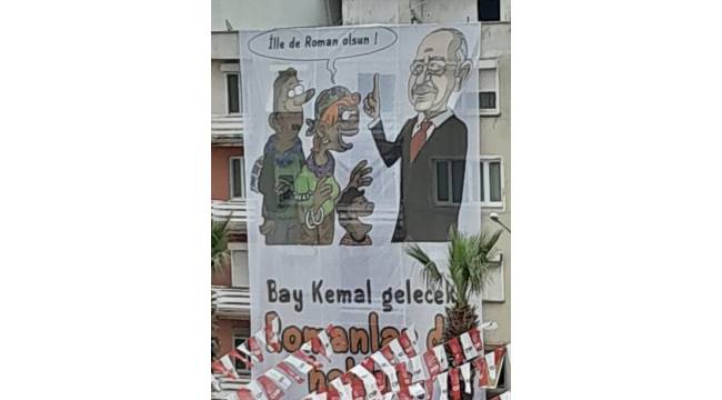 AK Partili Bekle'den CHP'nin Menemen'de açtığı Roman karikatürüne tepki