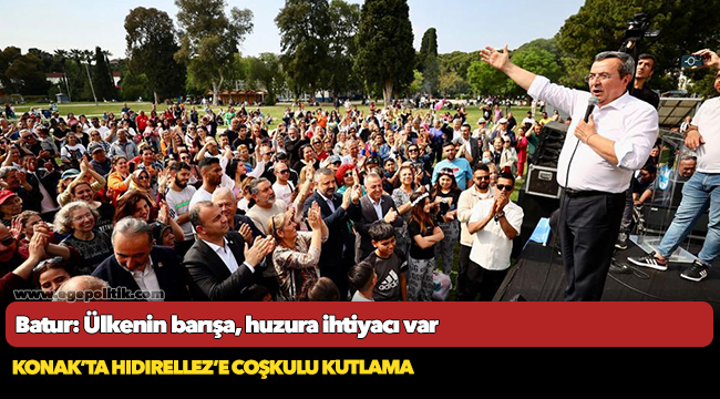 Batur: Ülkenin barışa, huzura ihtiyacı var