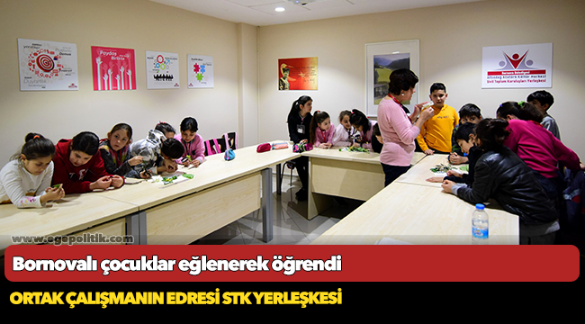 Bornovalı çocuklar eğlenerek öğrendi