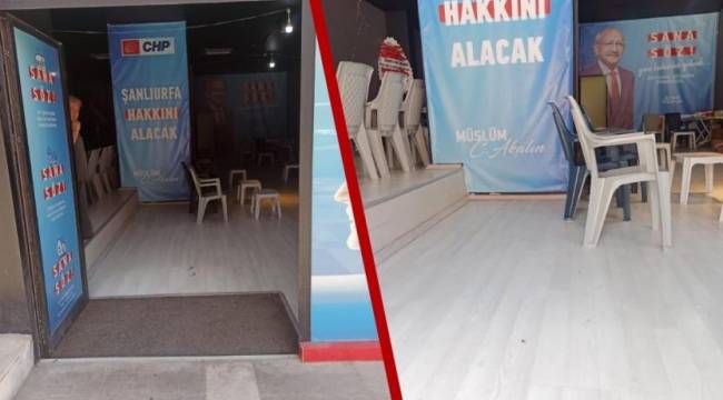 CHP'nin Şanlıurfa ofisine saldırı
