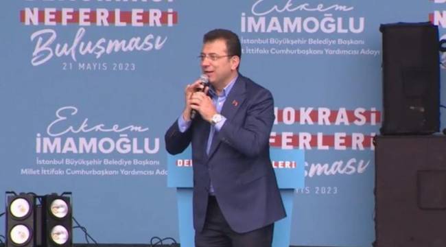 İmamoğlu: 28 Mayıs'ta iki liderin yanı sıra bir sistem sorgulanacak
