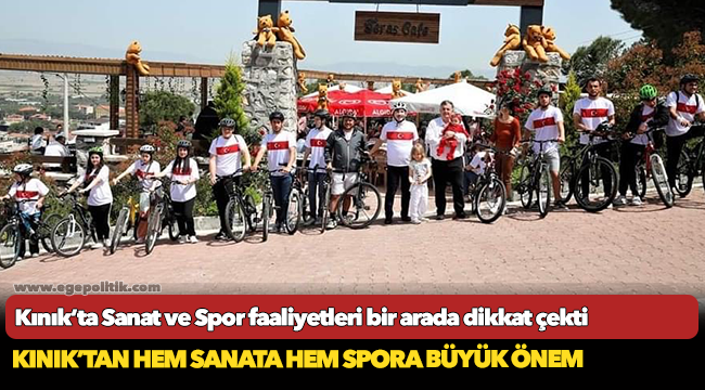 Kınık’ta Sanat ve Spor faaliyetleri bir arada dikkat çekti