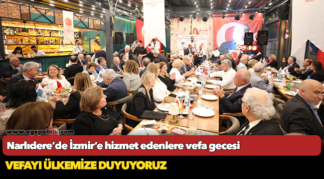 Narlıdere’de İzmir’e hizmet edenlere vefa gecesi