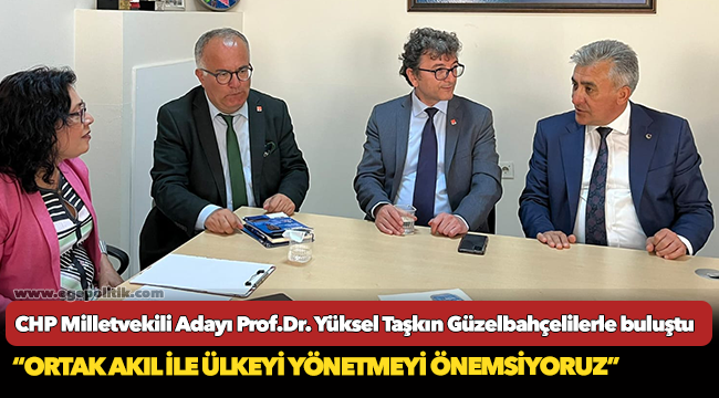 Taşkın, "Ortak akıl ile ülkeyi yönetmeyi önemsiyoruz"